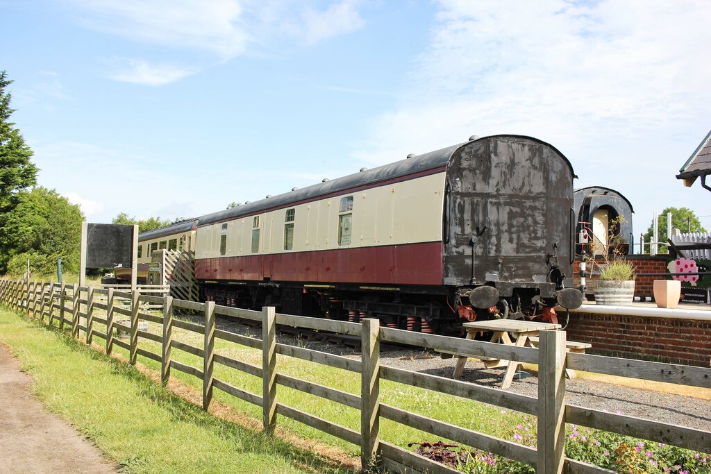 Old Railway Carriages at Hawsker The Cinder Track, also known as the "Scarborough to Whitby Rail Trail" and "Scarborough to Whitby Cinder Track". © Copyright Jeff Buck and licensed for reuse under this Creative Commons Licence.